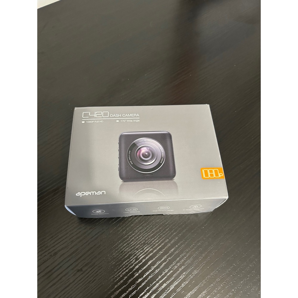 Apeman C420 Dash Camera 1080P Full HD 170 Wide Angle Car Recorder Black